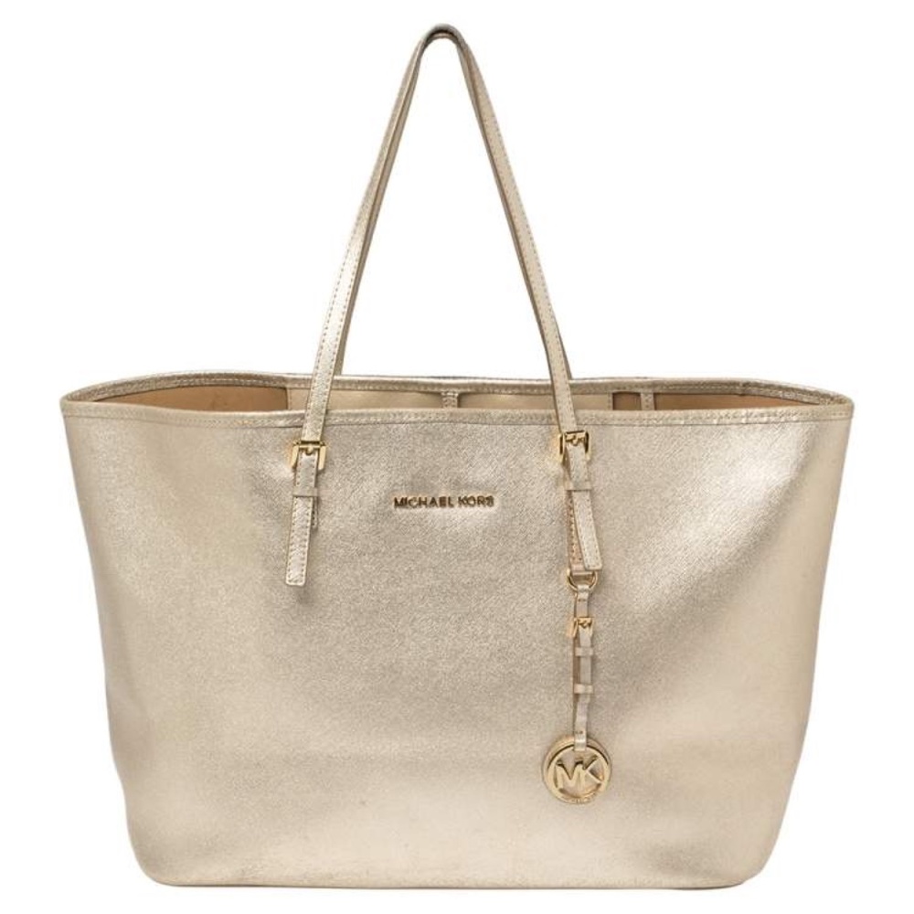 Gold MICHAEL KORS LARGE BAG W/ MATCHING WALLET